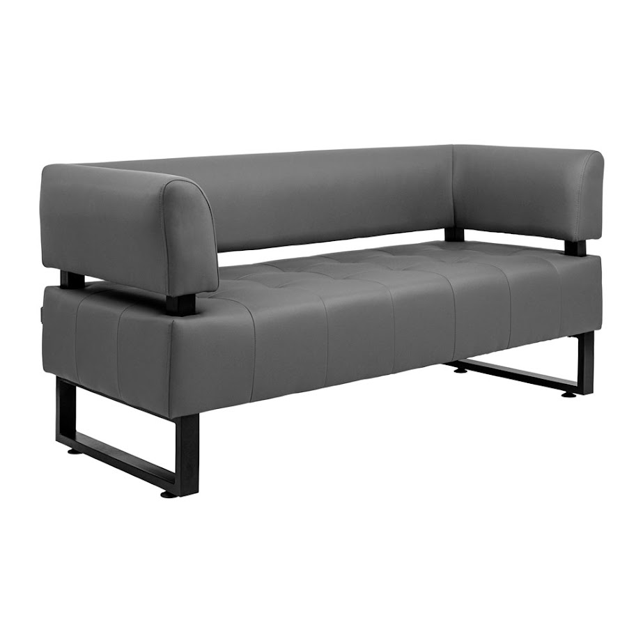 Диван RICHMAN Офіс Подвійний Зі Спинкою І Підлокітниками Каркас Чорний Флай 2233